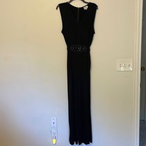 Beige by ECI - Black Wide Leg Dressy Pantsuit Size 14W